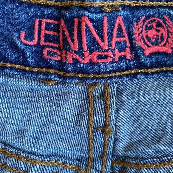Cinch Jenna Jeans Womens 33/15L (36/32) Blue Denim Slim Western Cowboy Outdoor - Picture 6 of 12
